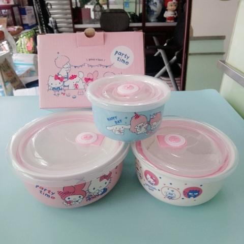 全新三麗鷗家族陶瓷碗3入 - EcoLoop Reuse 示範店 二手商品